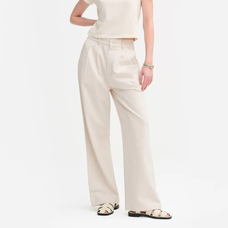 Tencel Twill Pleated Pant sold by MATE the Label