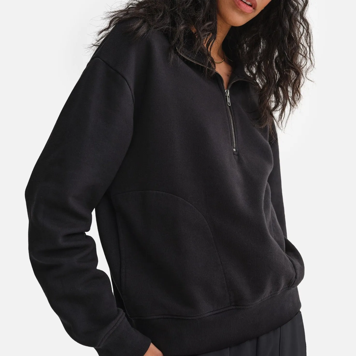Organic Fleece Quarter Zip Sweatshirt sold by MATE the Label