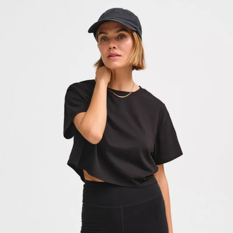 Organic Cotton Relaxed Crop Tee sold by MATE the Label