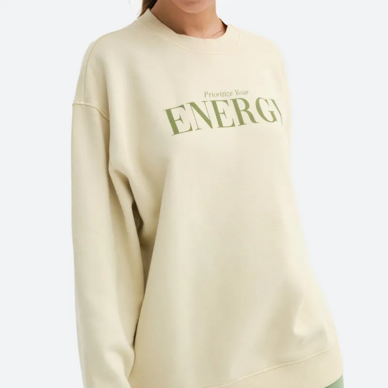 Organic Fleece Graphic Oversized Sweatshirt sold by MATE the Label