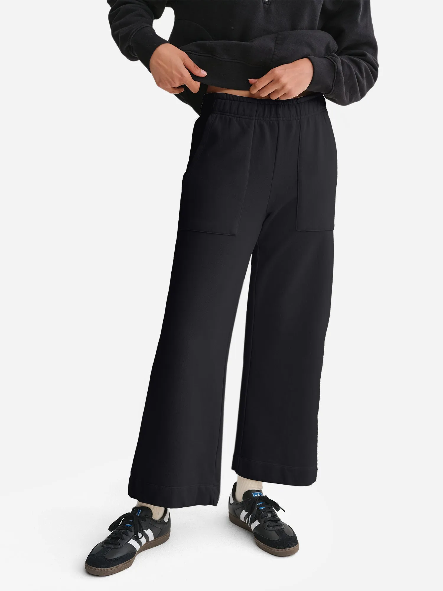 Organic Fleece Wide Leg Pant sold by MATE the Label