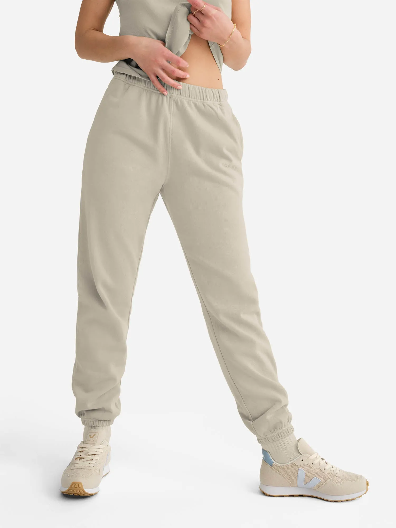 Organic Fleece Embroidered Relaxed Pocket Sweatpant sold by MATE the Label product image thumbnail 5