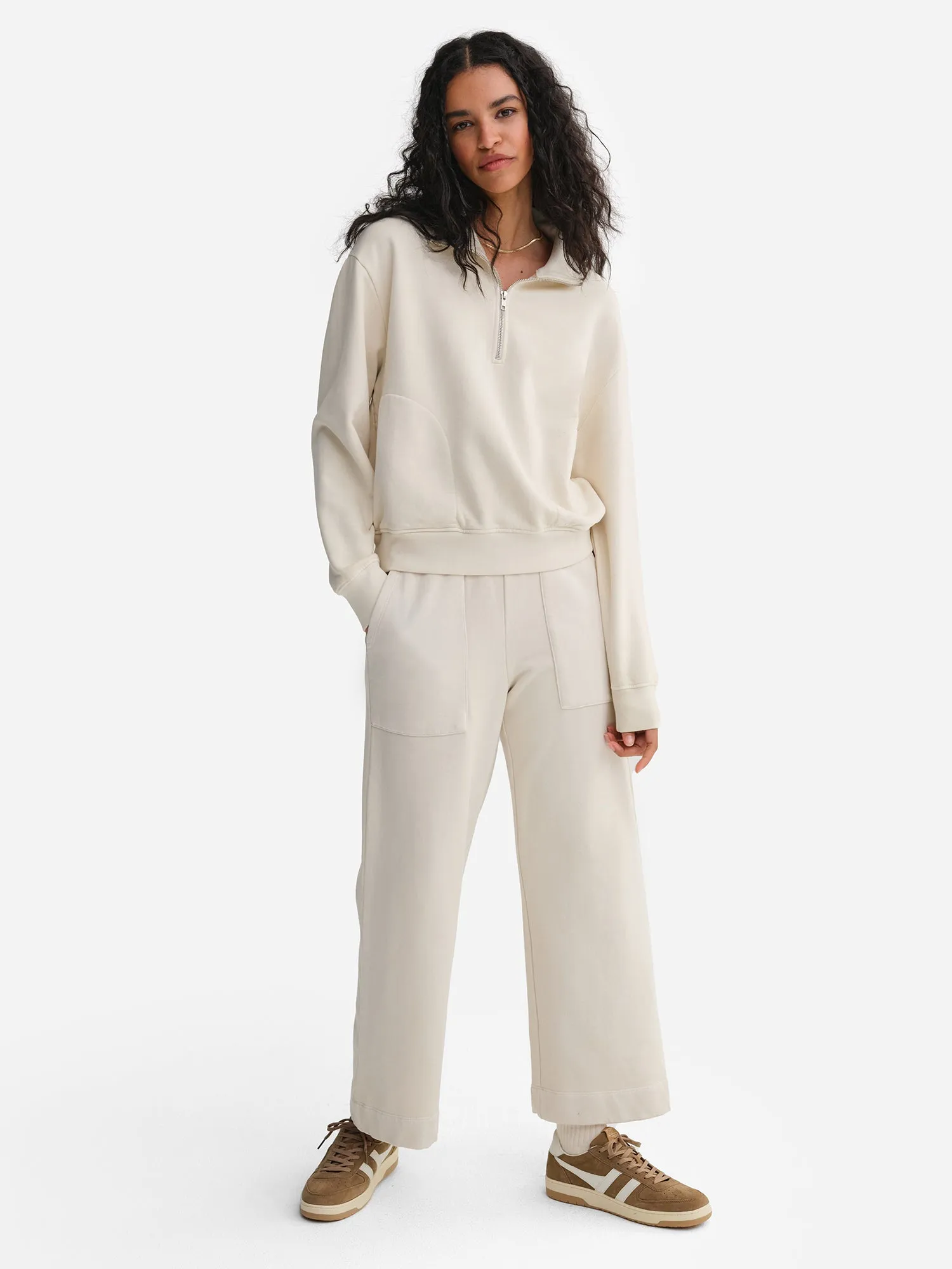 Organic Fleece Wide Leg Pant sold by MATE the Label product image thumbnail 4