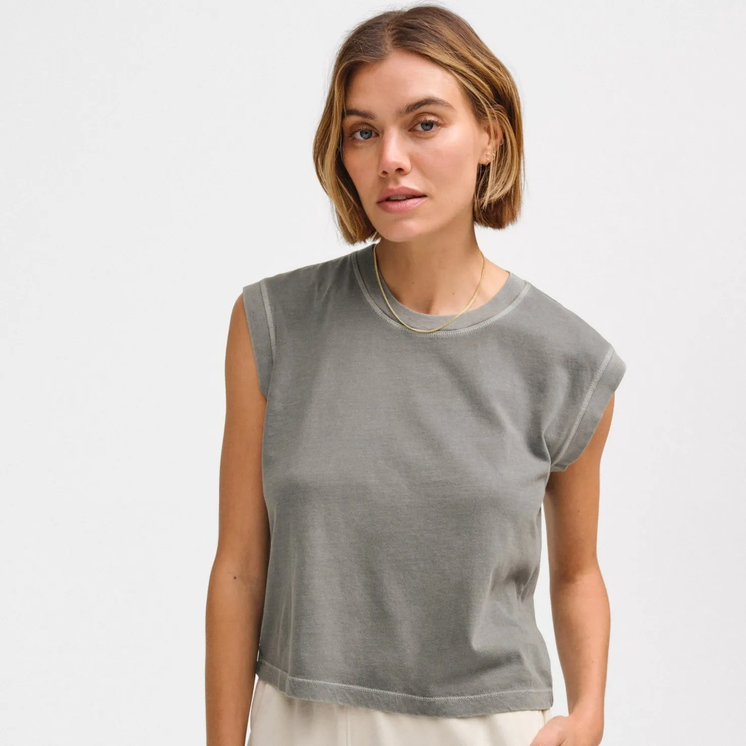 Organic Cotton Muscle Tank sold by MATE the Label