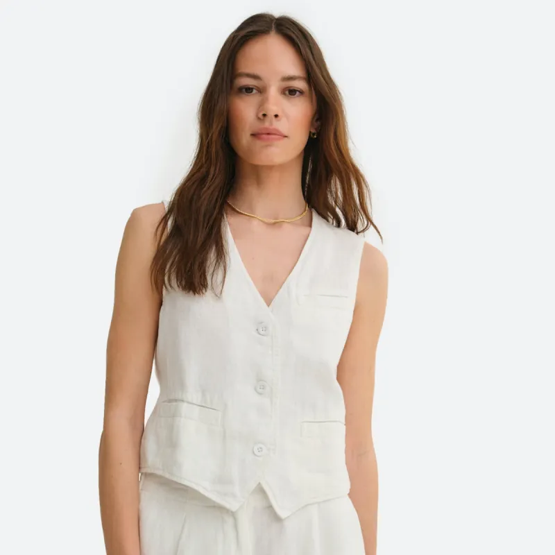 Organic Linen Vest sold by MATE the Label