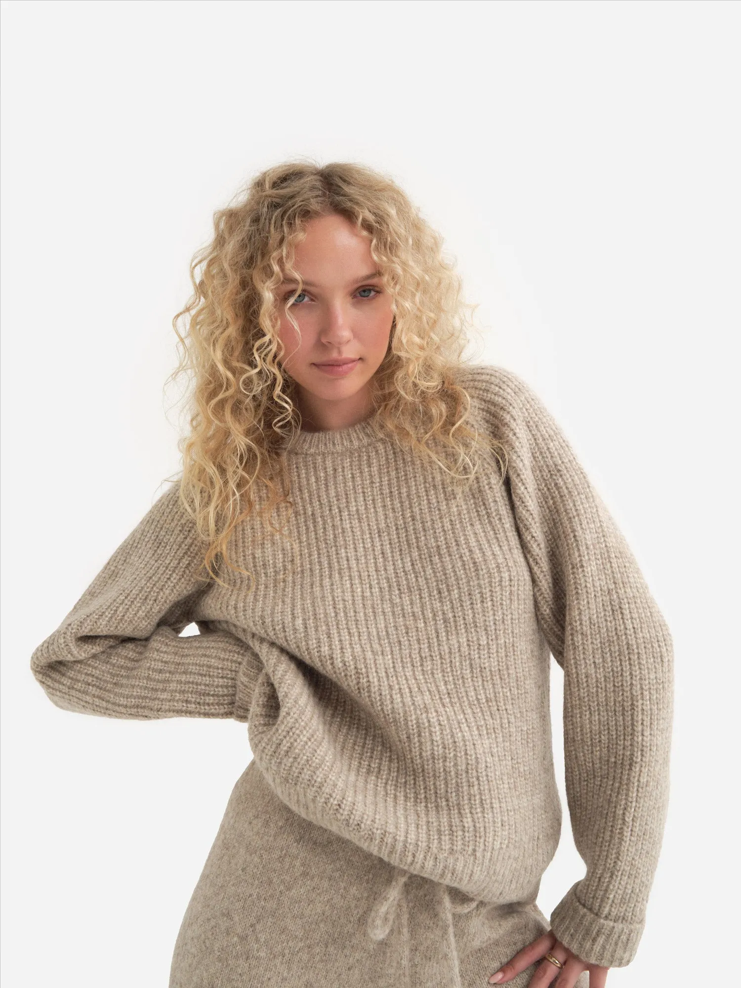 Alpaca Classic Crew Sweater sold by MATE the Label product image thumbnail 2