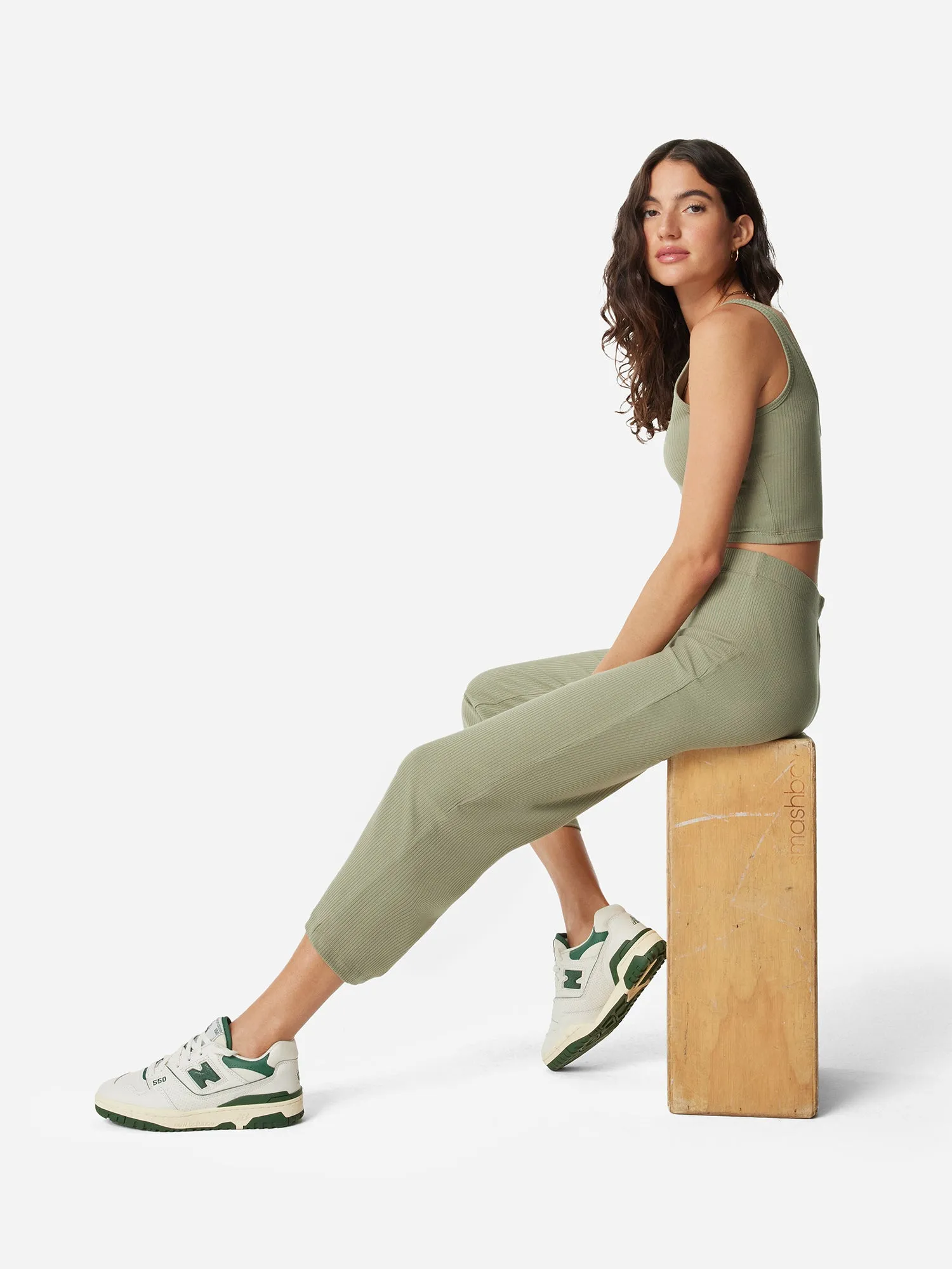 Tencel Rib Pant sold by MATE the Label product image thumbnail 5