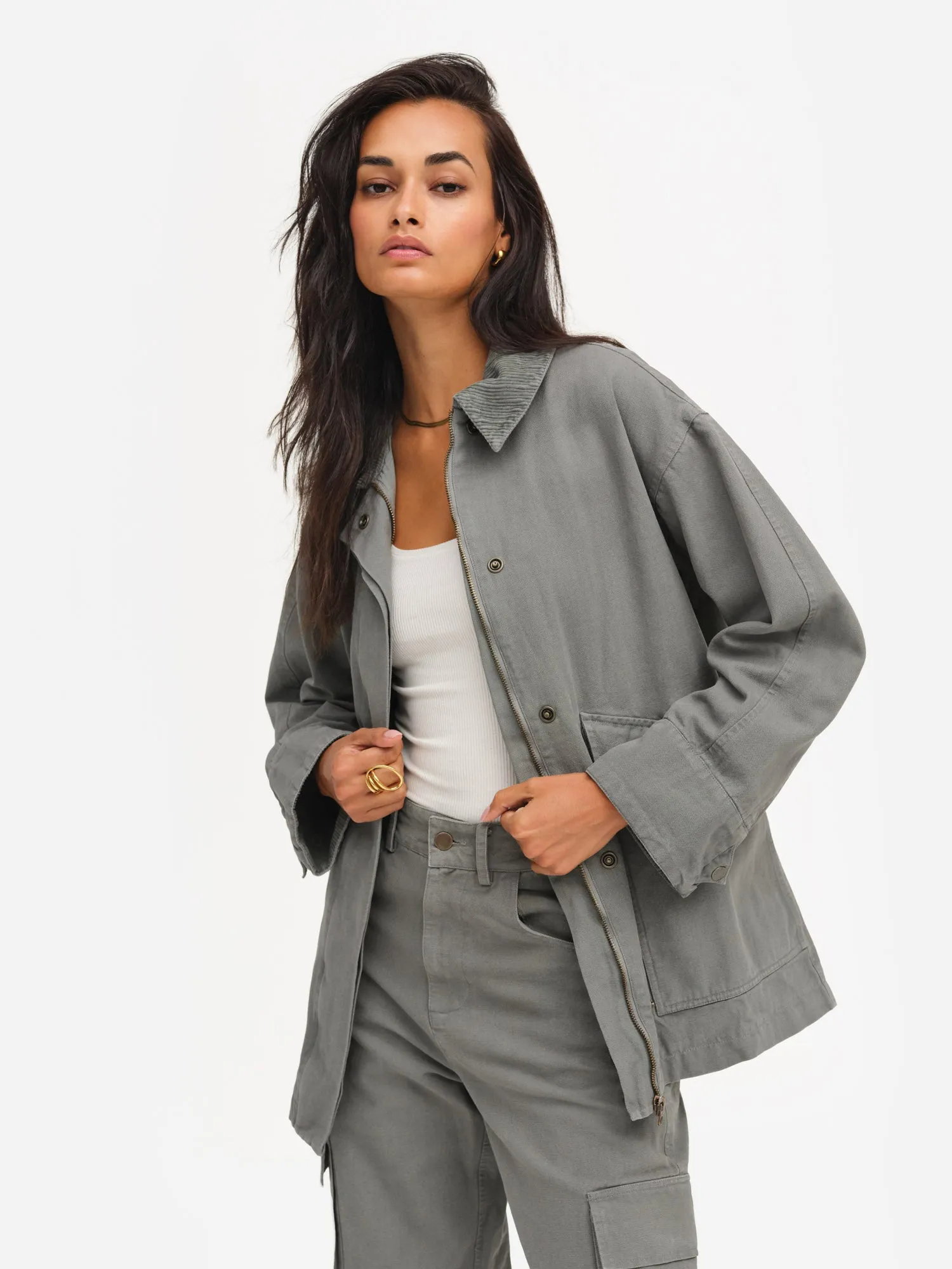 Organic Cotton Canvas Chore Jacket sold by MATE the Label product image thumbnail 2