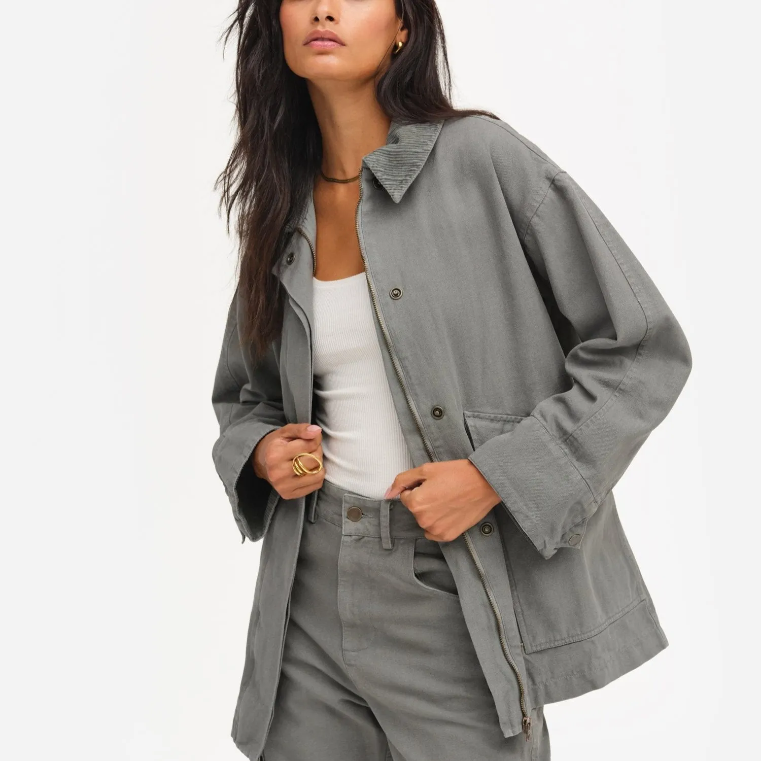 Organic Cotton Canvas Chore Jacket sold by MATE the Label