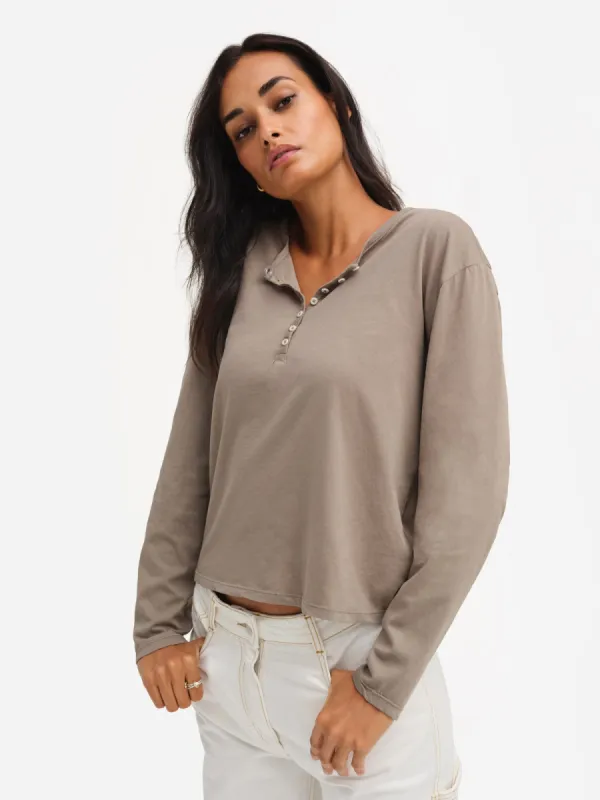 Organic Cotton Henley Tee sold by MATE the Label