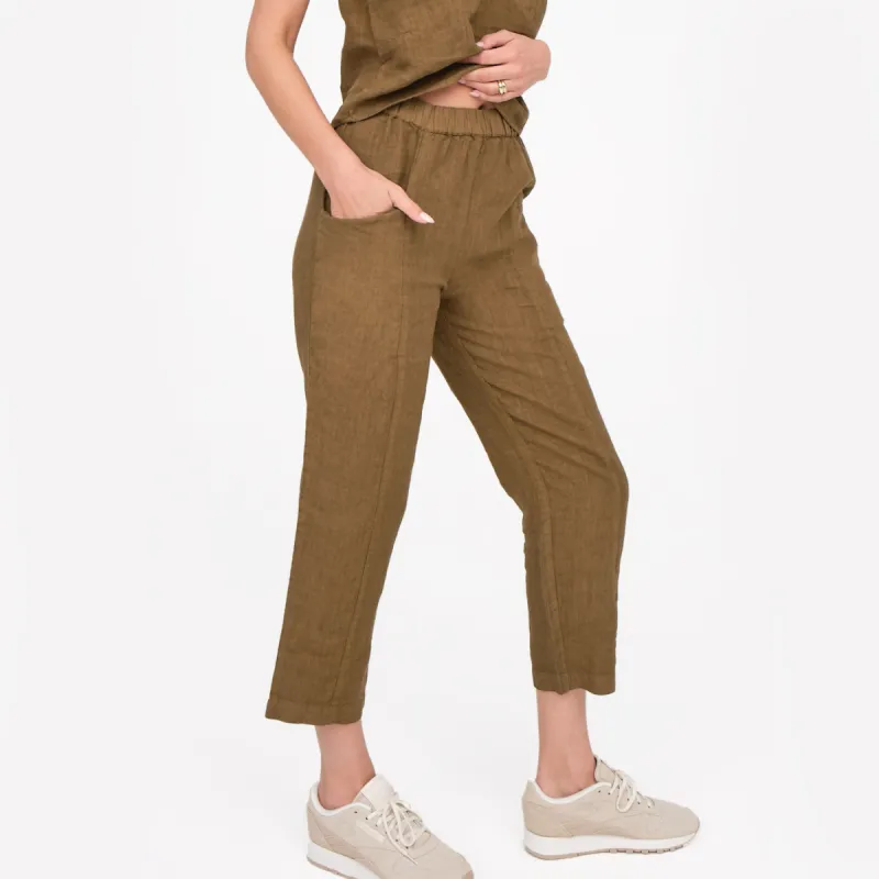 Linen High Waisted Pant sold by MATE the Label