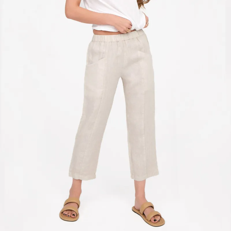 Linen High Waisted Pant sold by MATE the Label