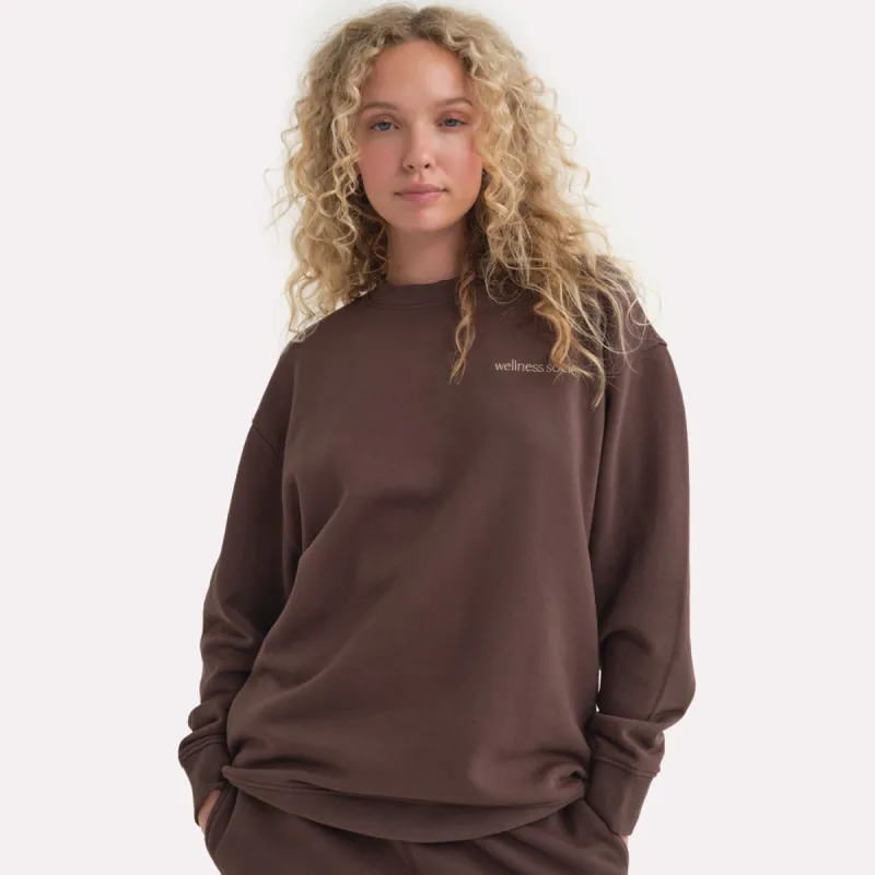 Organic Fleece Embroidered Oversized Sweatshirt sold by MATE the Label