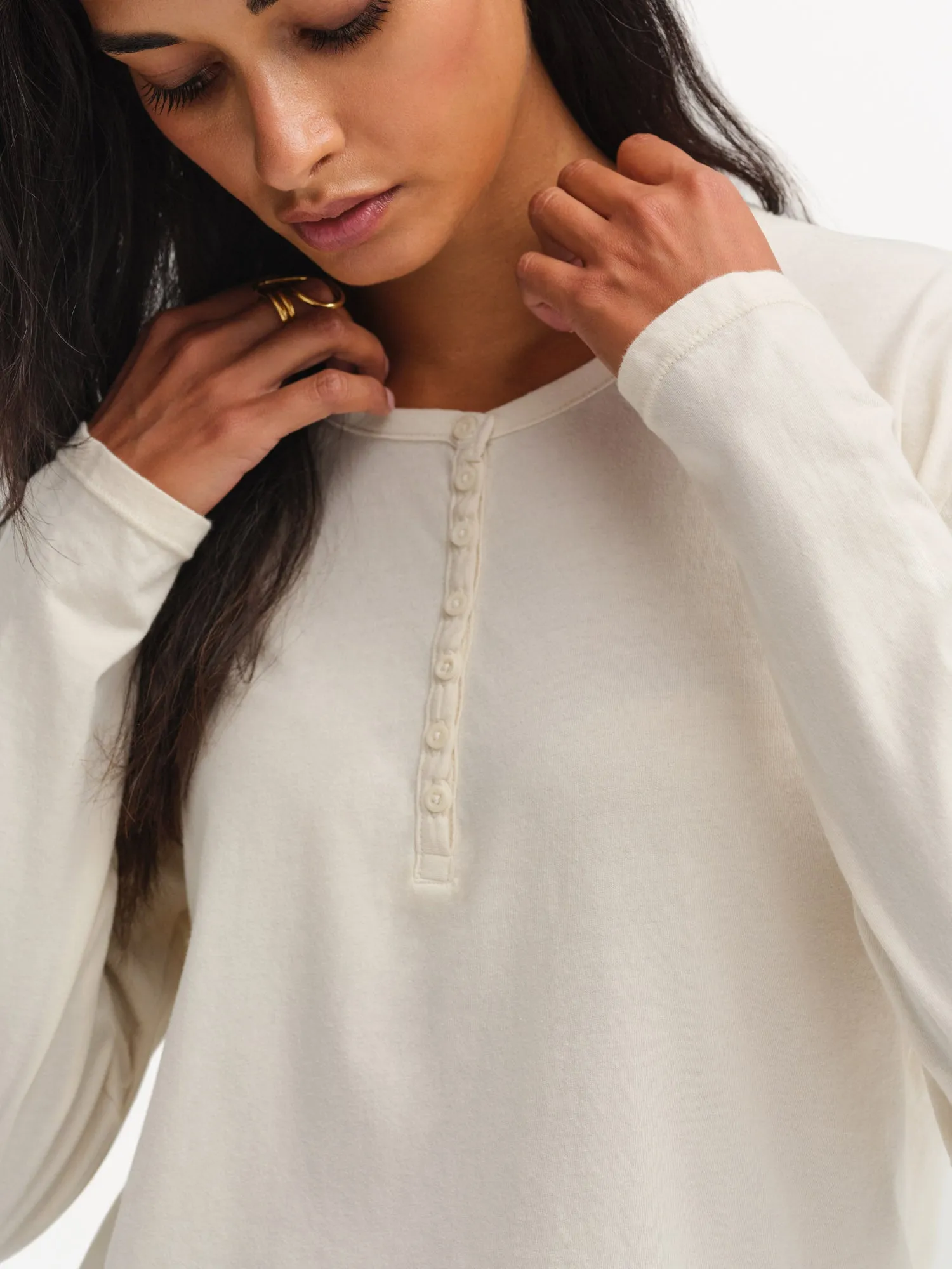 Organic Cotton Henley Tee sold by MATE the Label product image thumbnail 3