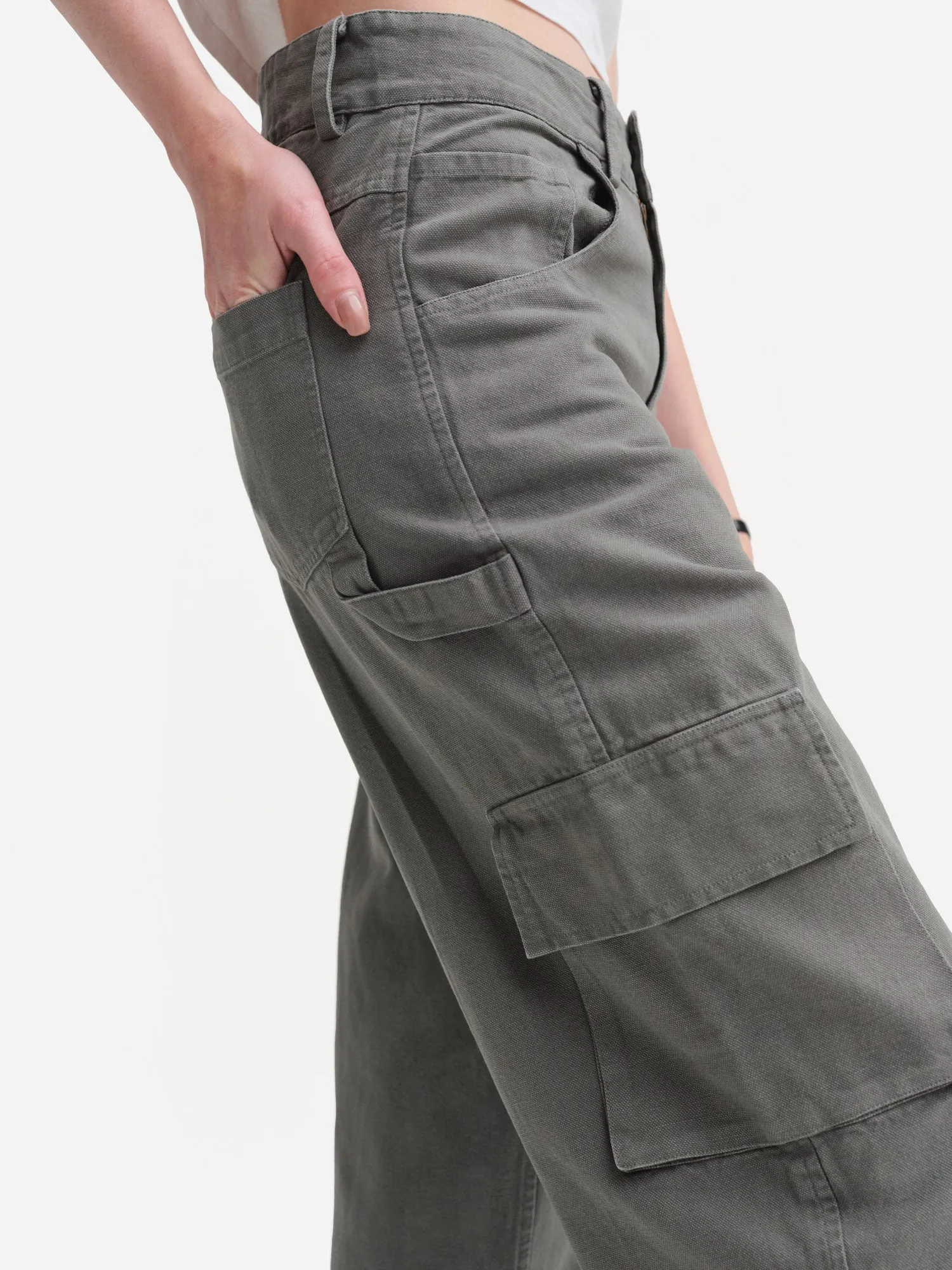 Organic Cotton Canvas Cargo Pant | Parallel