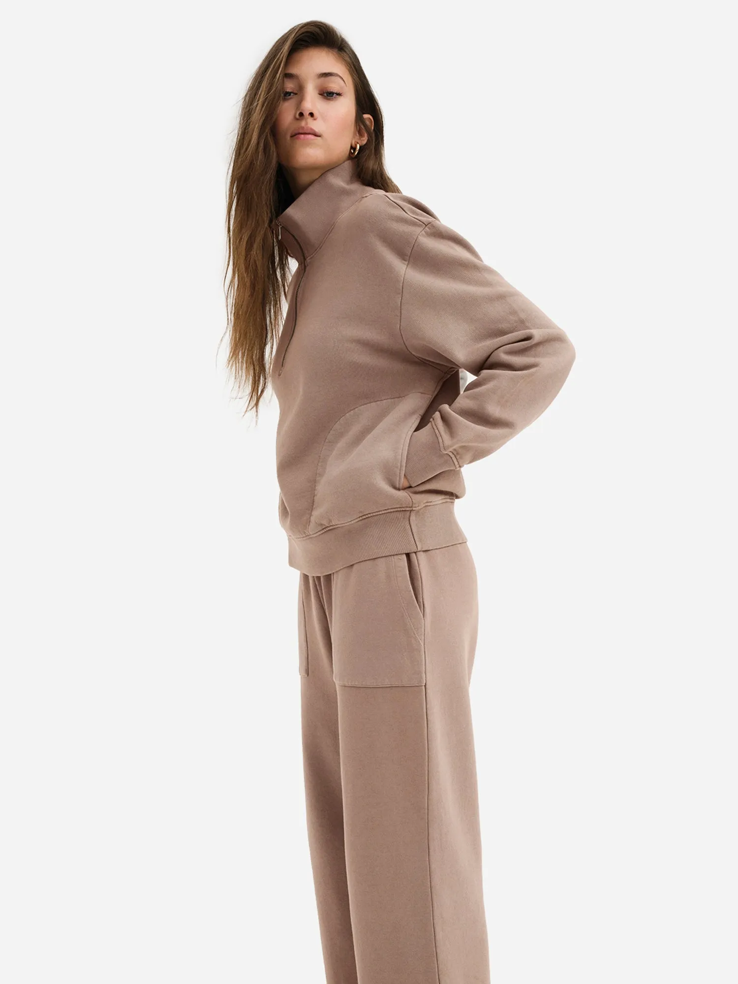 Organic Fleece Wide Leg Pant sold by MATE the Label product image thumbnail 5