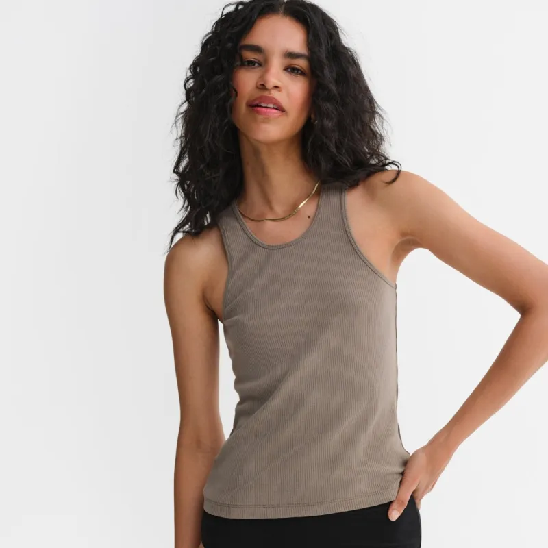 Tencel Rib Easy Tank sold by MATE the Label