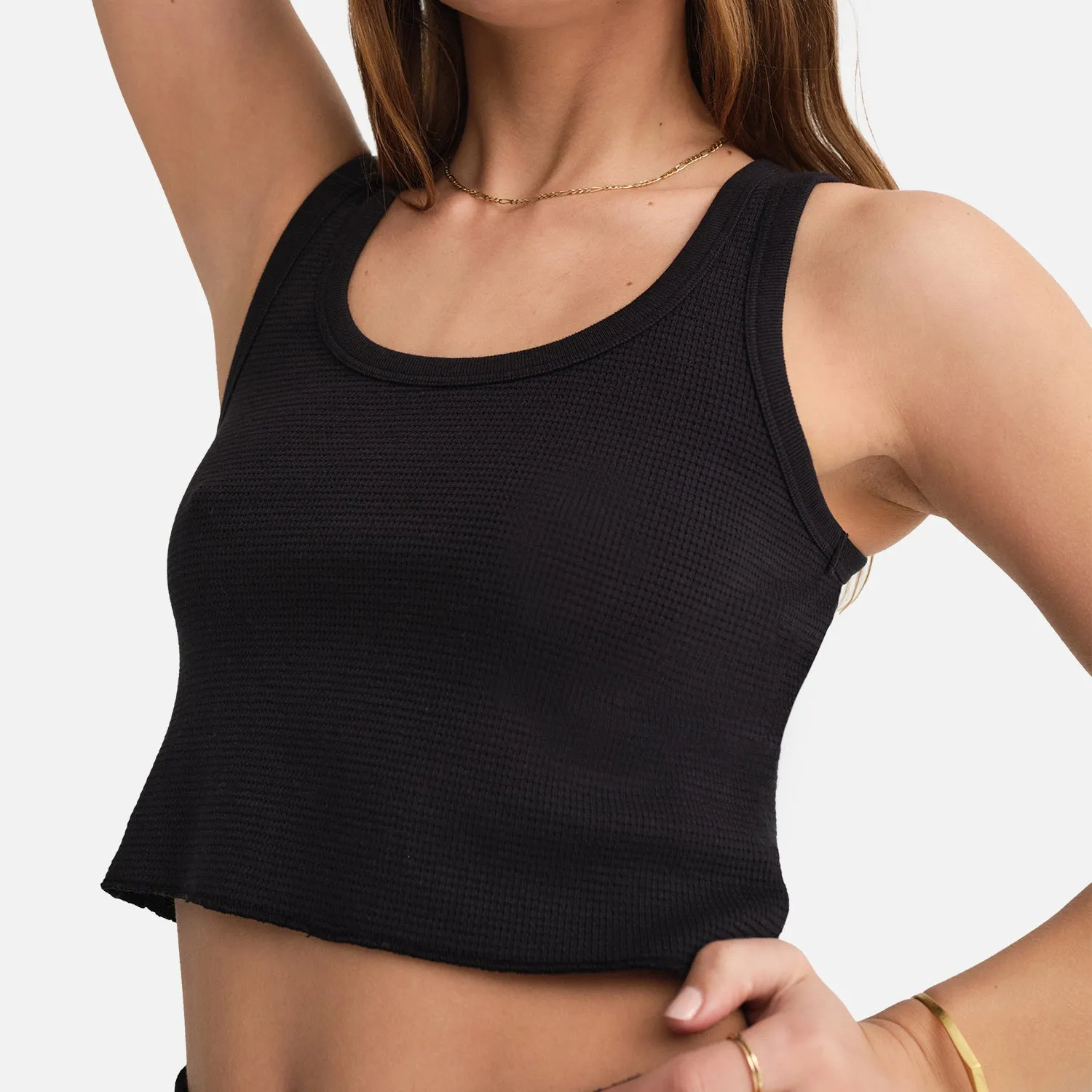 Organic Thermal Crop Tank sold by MATE the Label