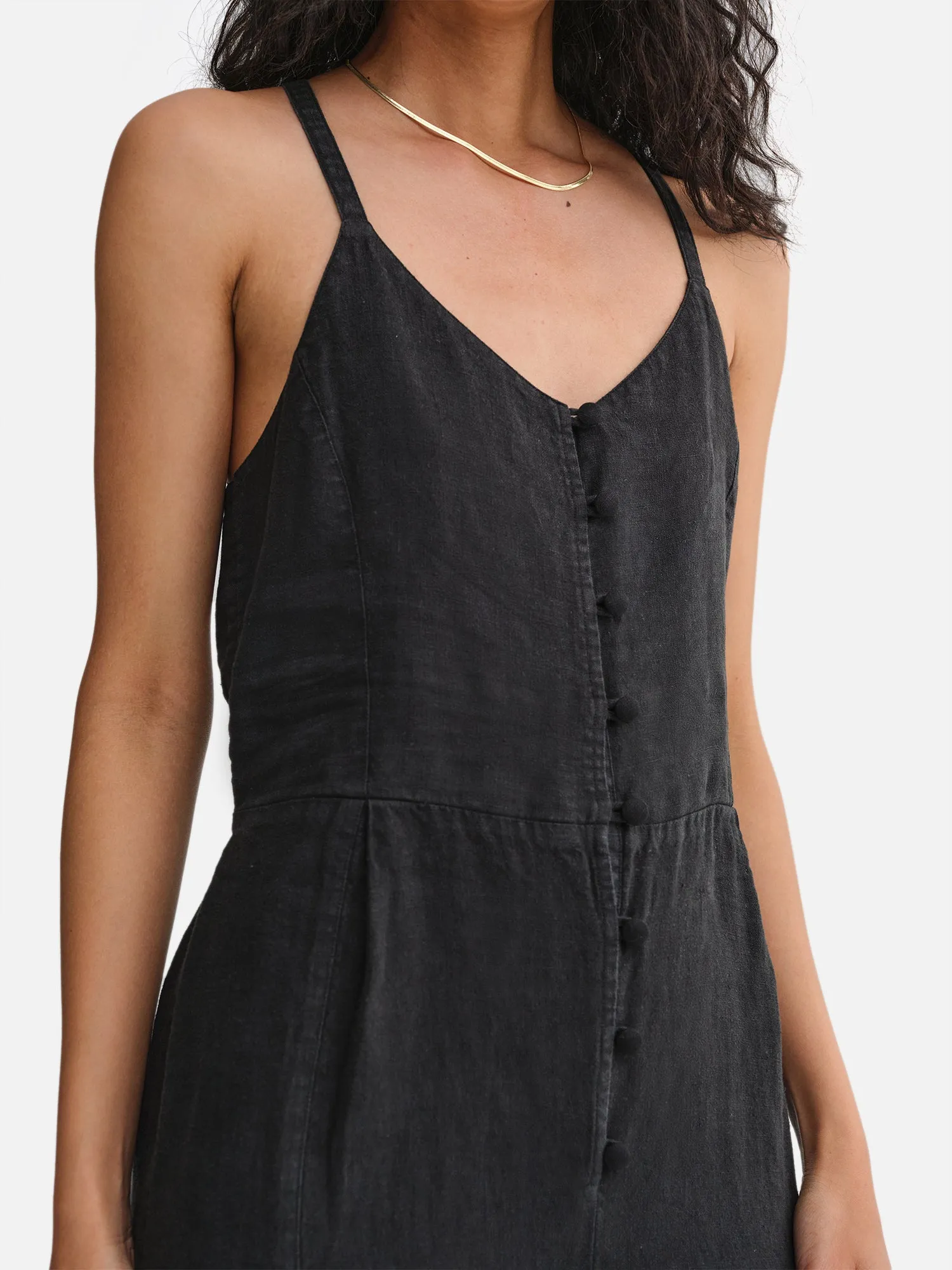 Organic Linen Tank Jumpsuit sold by MATE the Label product image thumbnail 3