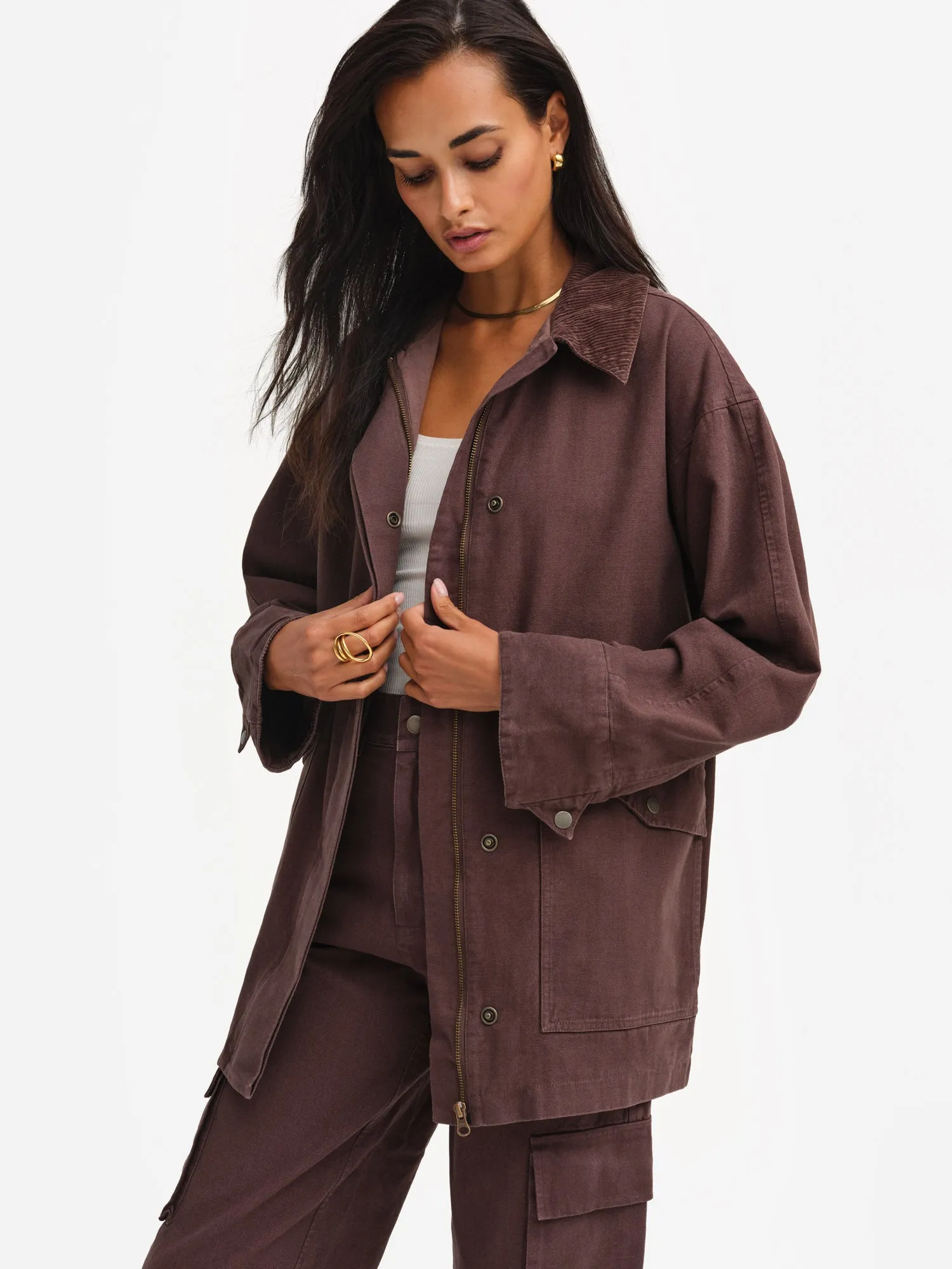 Organic Cotton Canvas Chore Jacket sold by MATE the Label product image thumbnail 4