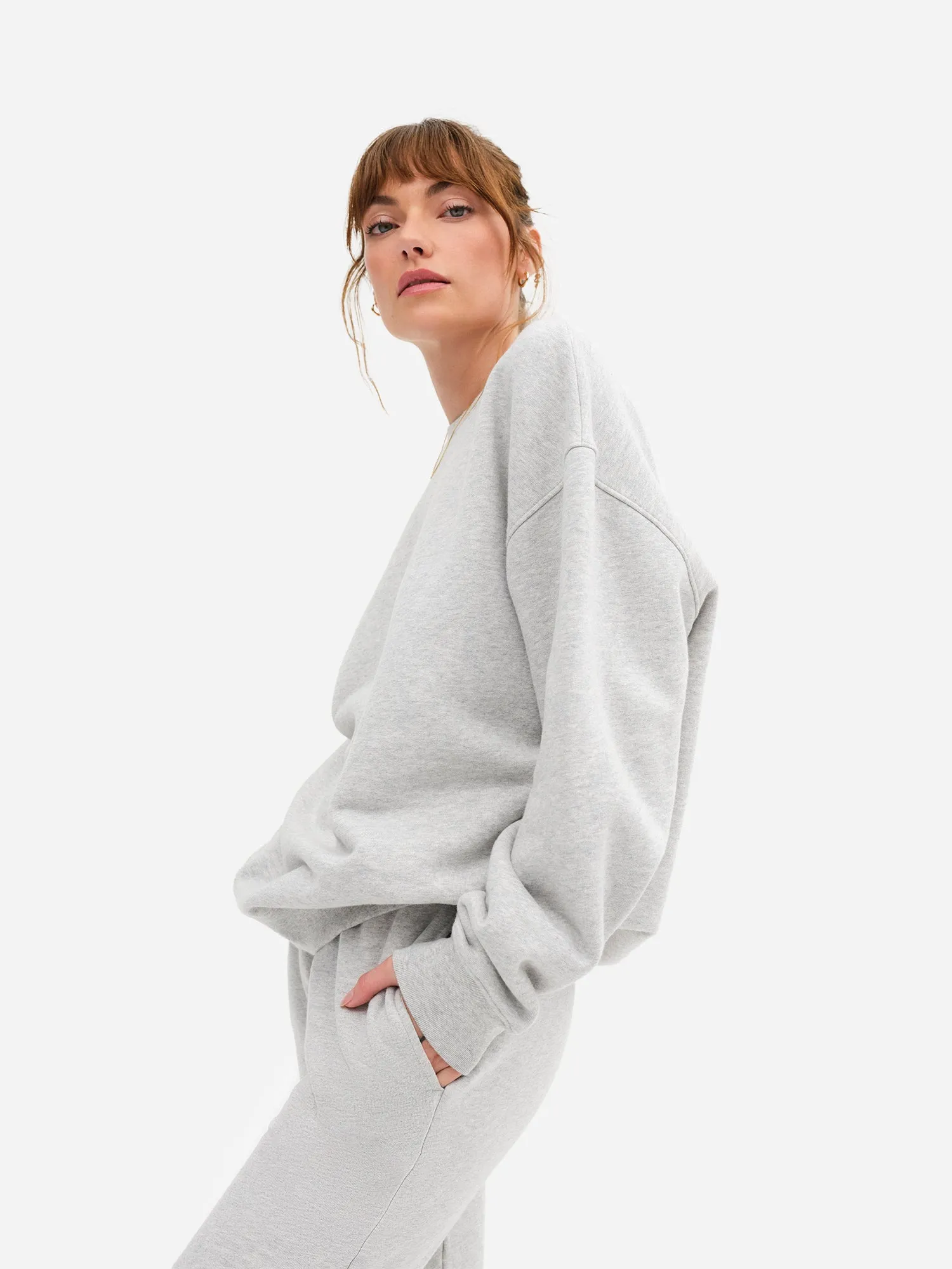 Organic Fleece Oversized Sweatshirt sold by MATE the Label product image thumbnail 2