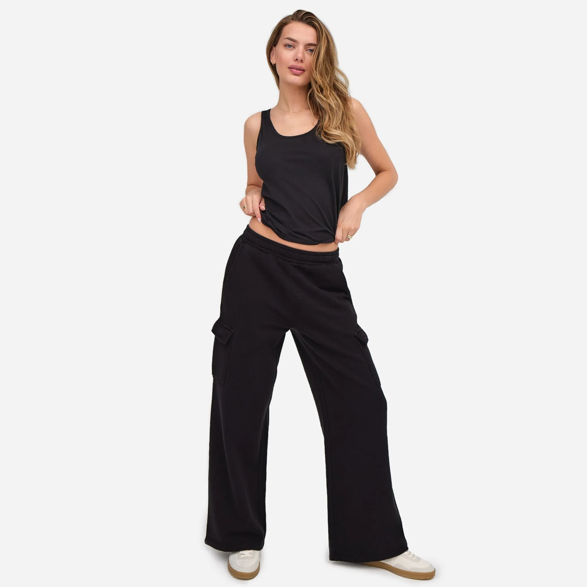 Organic Fleece Cargo Pant sold by MATE the Label