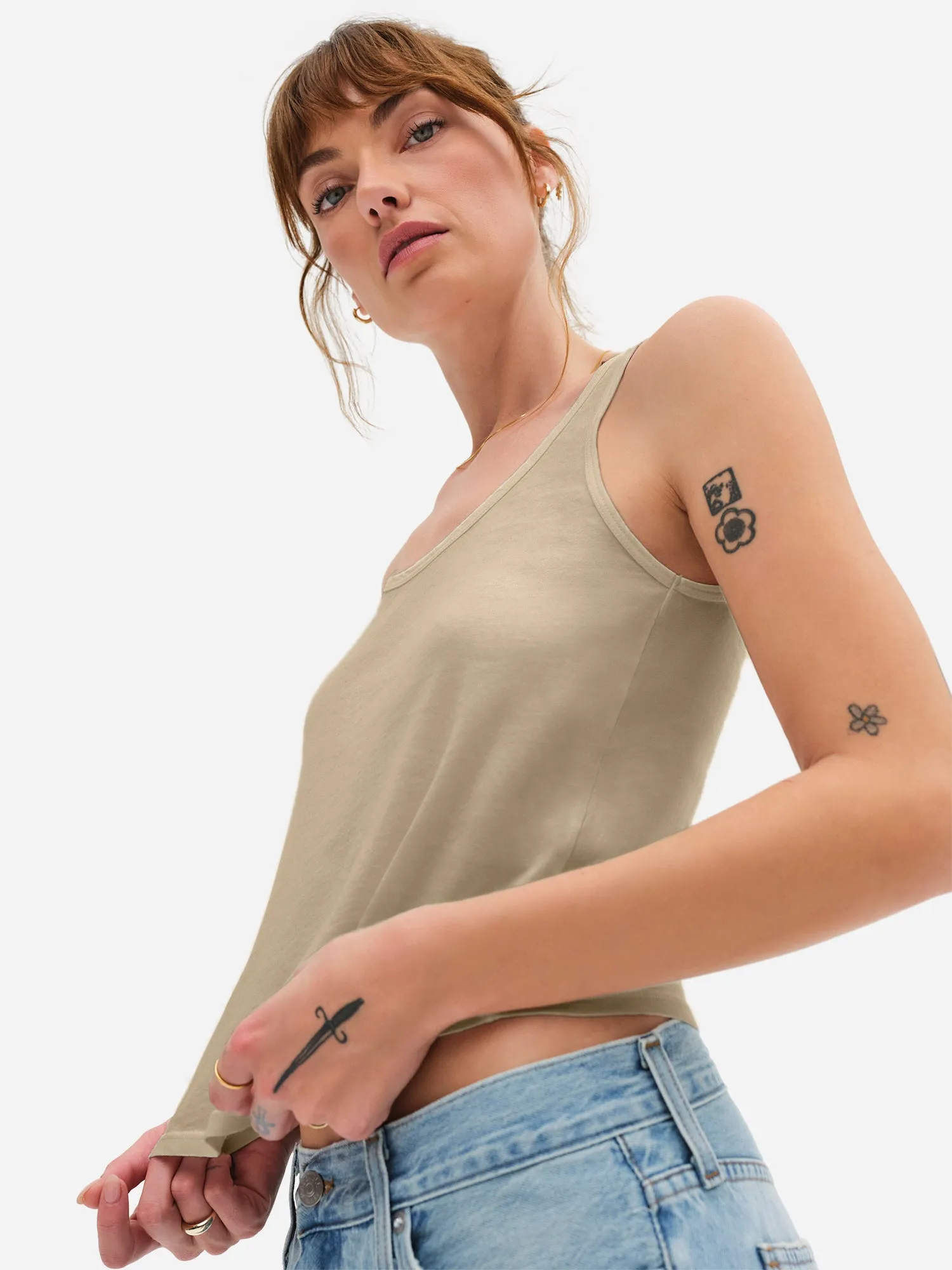 Organic Cotton Layering Tank sold by MATE the Label product image thumbnail 2