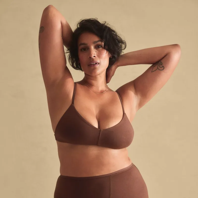 Organic Comfort Triangle Bralette sold by MATE the Label