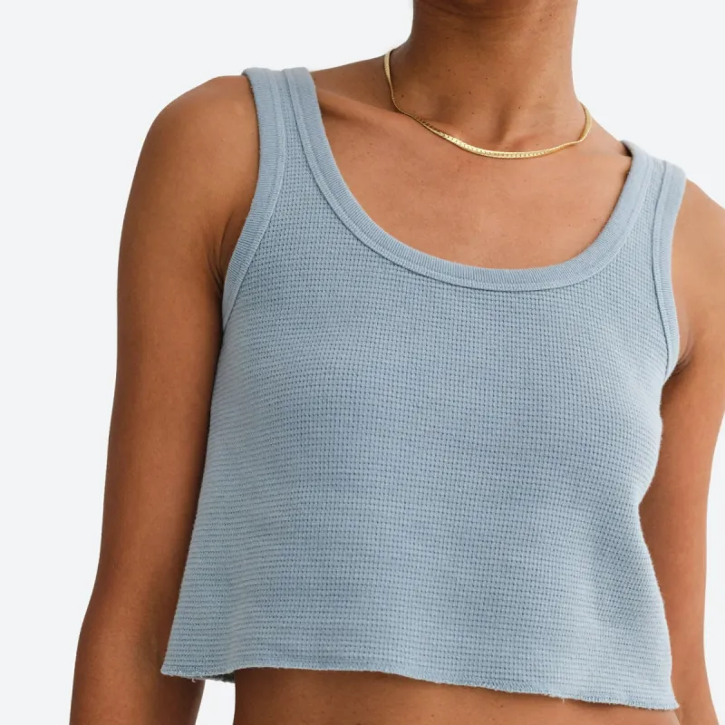 Organic Thermal Crop Tank sold by MATE the Label