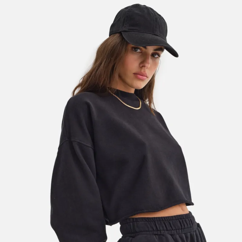 Organic Fleece Cropped Vintage Sweatshirt sold by MATE the Label