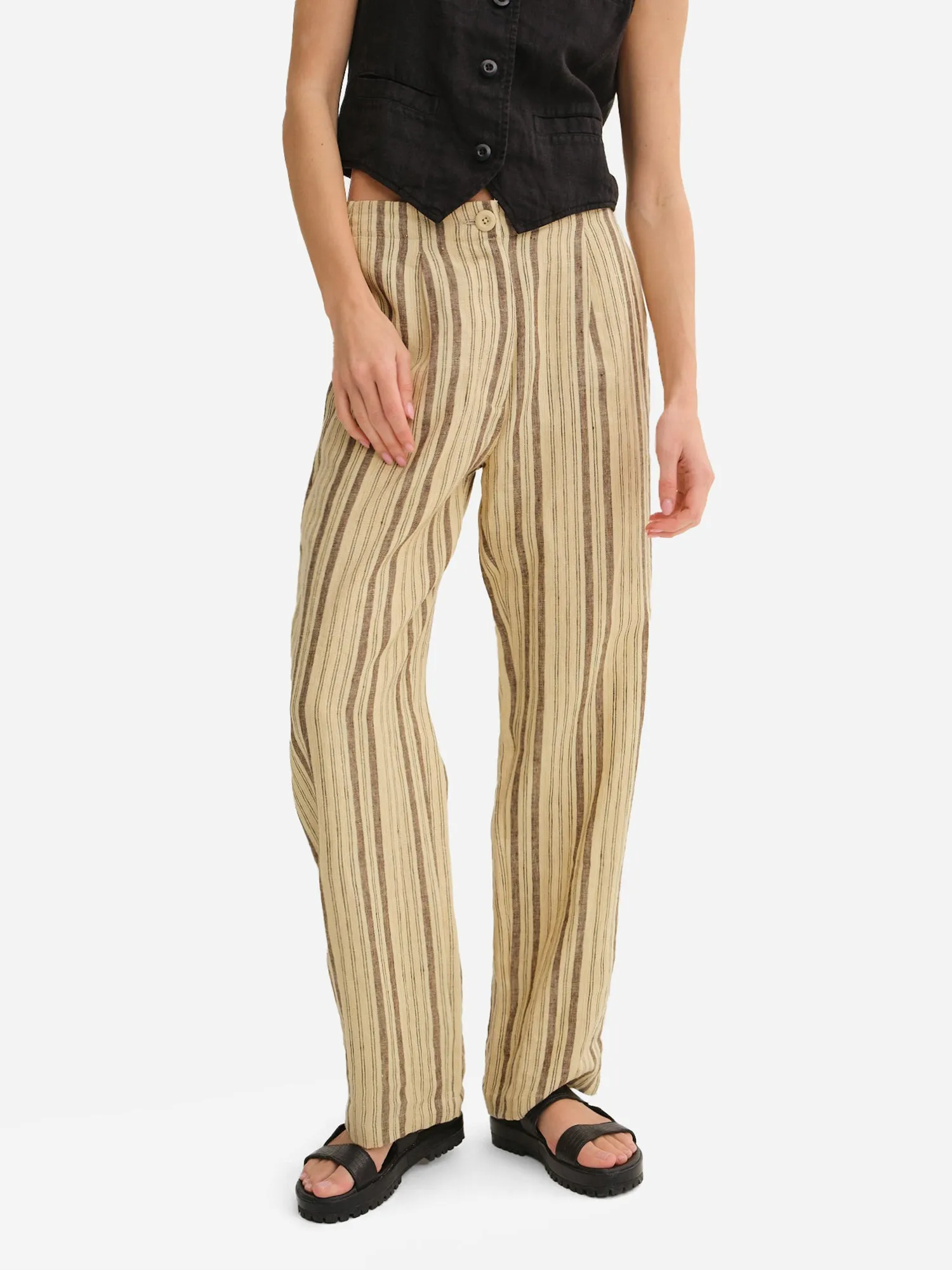 Organic Linen Tailored Pant sold by MATE the Label product image thumbnail 2