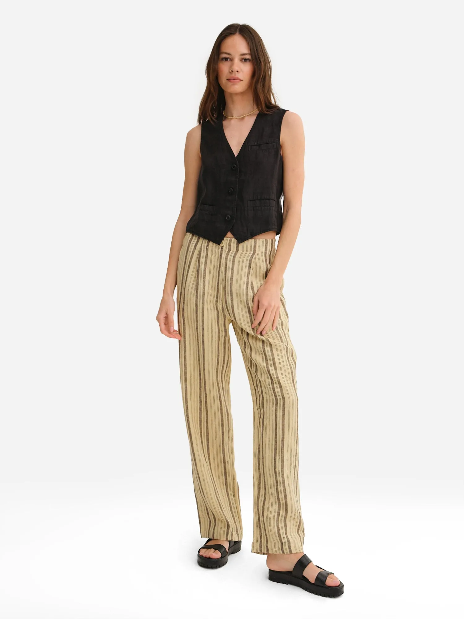 Organic Linen Tailored Pant sold by MATE the Label product image thumbnail 3