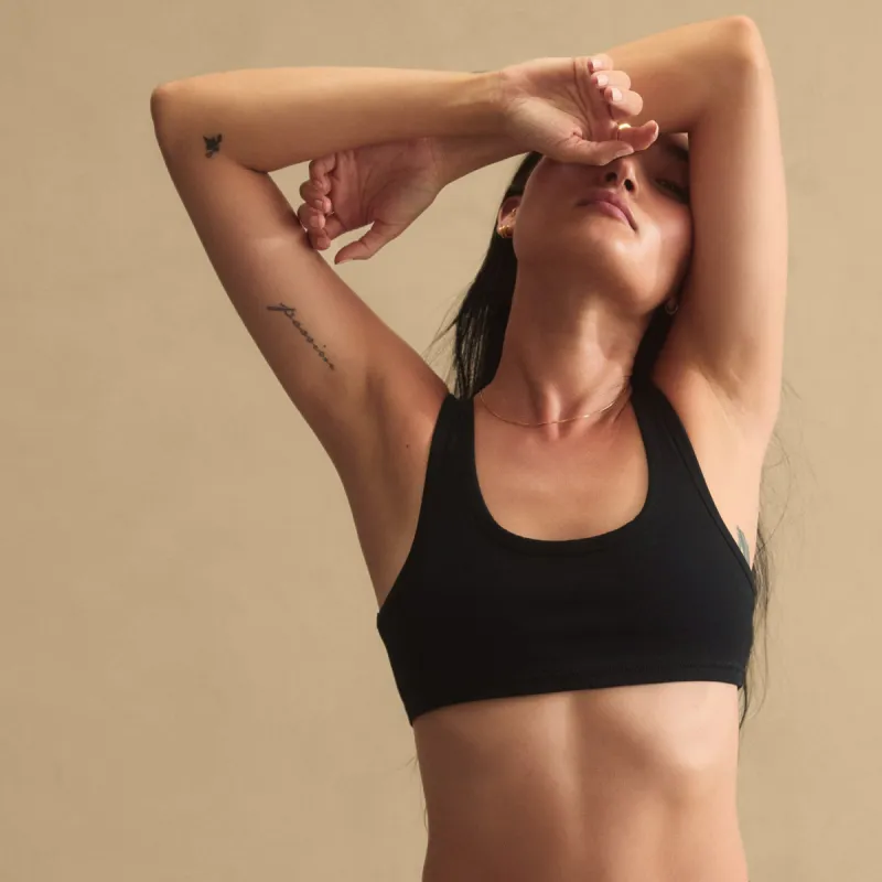 Organic Comfort Scoop Bralette sold by MATE the Label