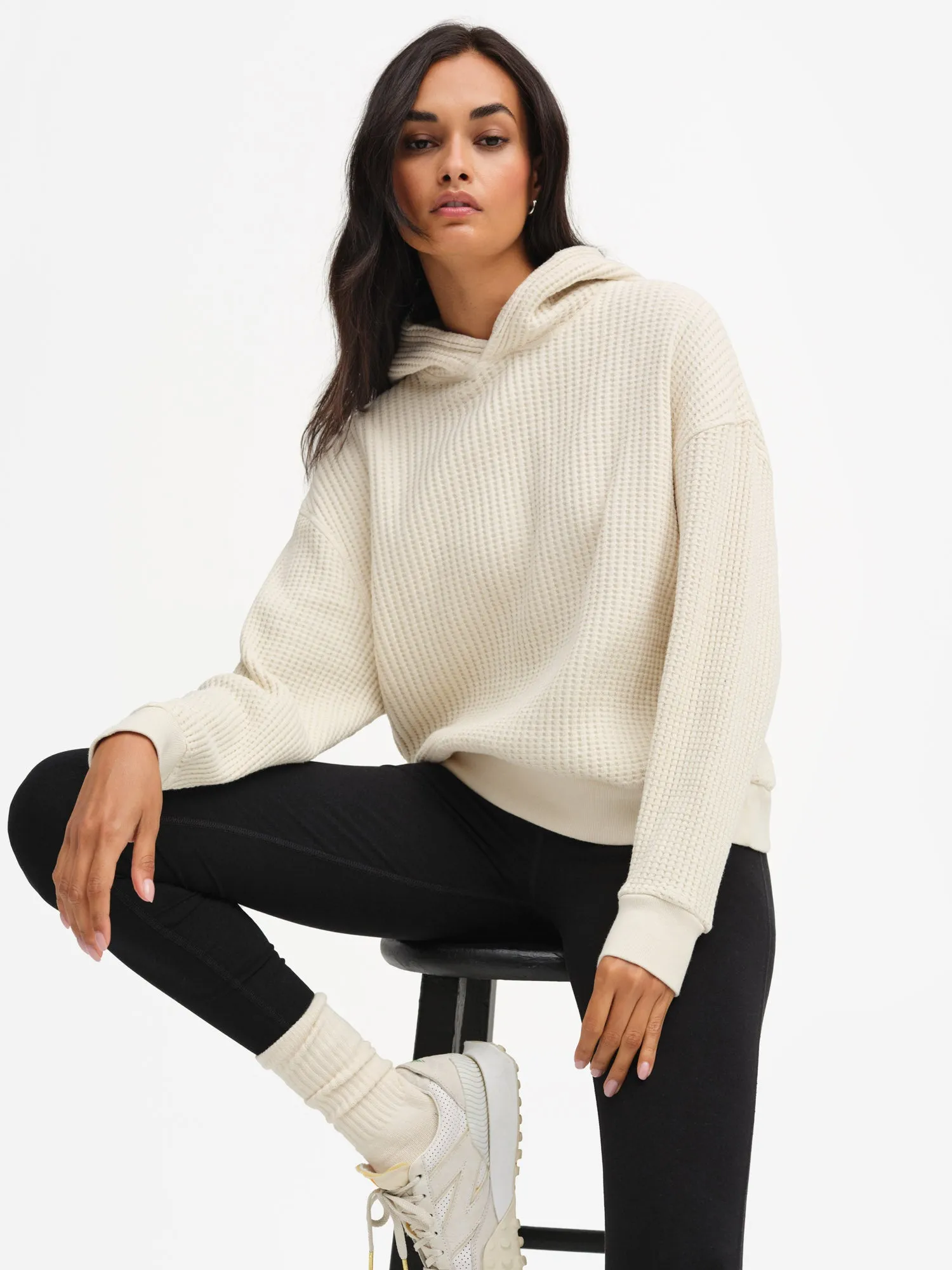 Organic Waffle Relaxed Hoodie sold by MATE the Label product image thumbnail 2