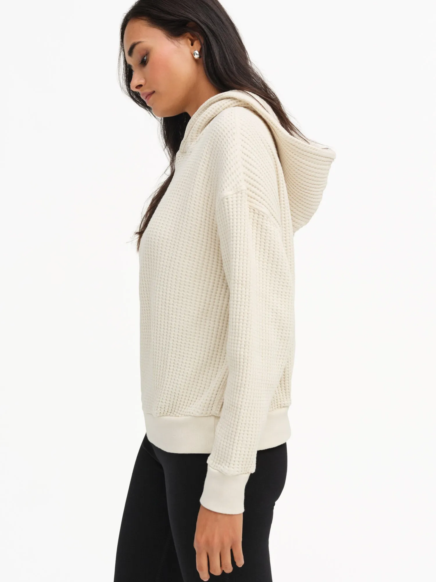 Organic Waffle Relaxed Hoodie sold by MATE the Label product image thumbnail 4