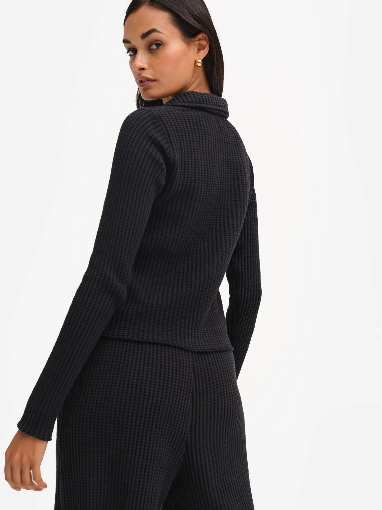 Organic Waffle Button Cardigan sold by MATE the Label product image thumbnail 5