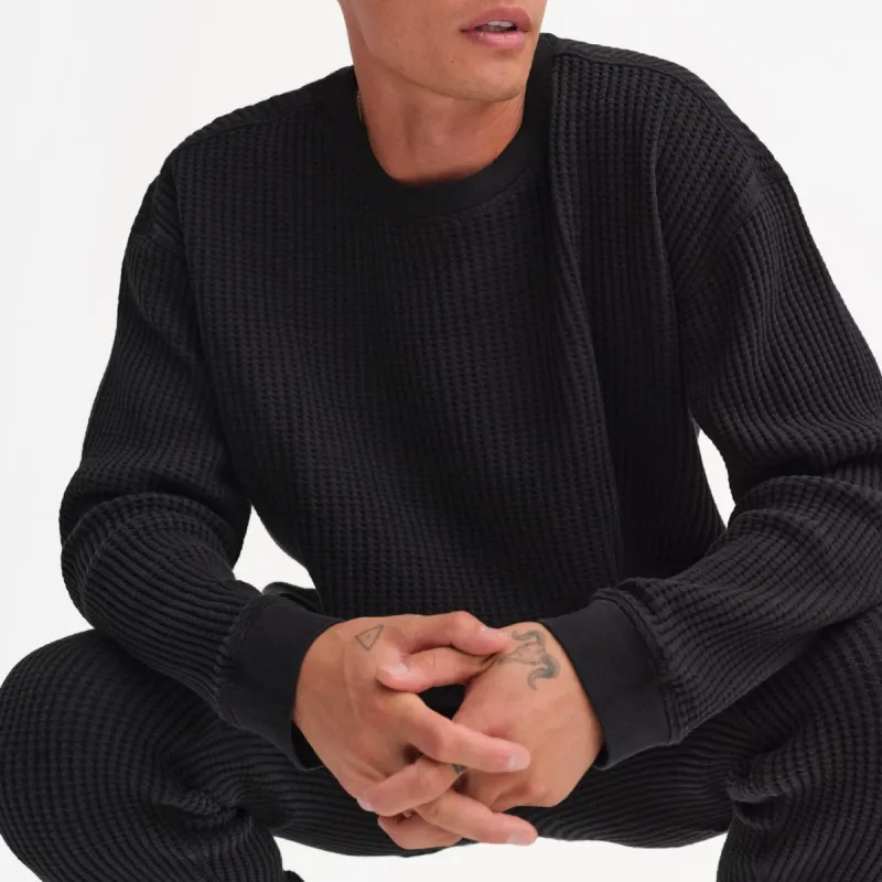 Men's Organic Waffle Crew sold by MATE the Label