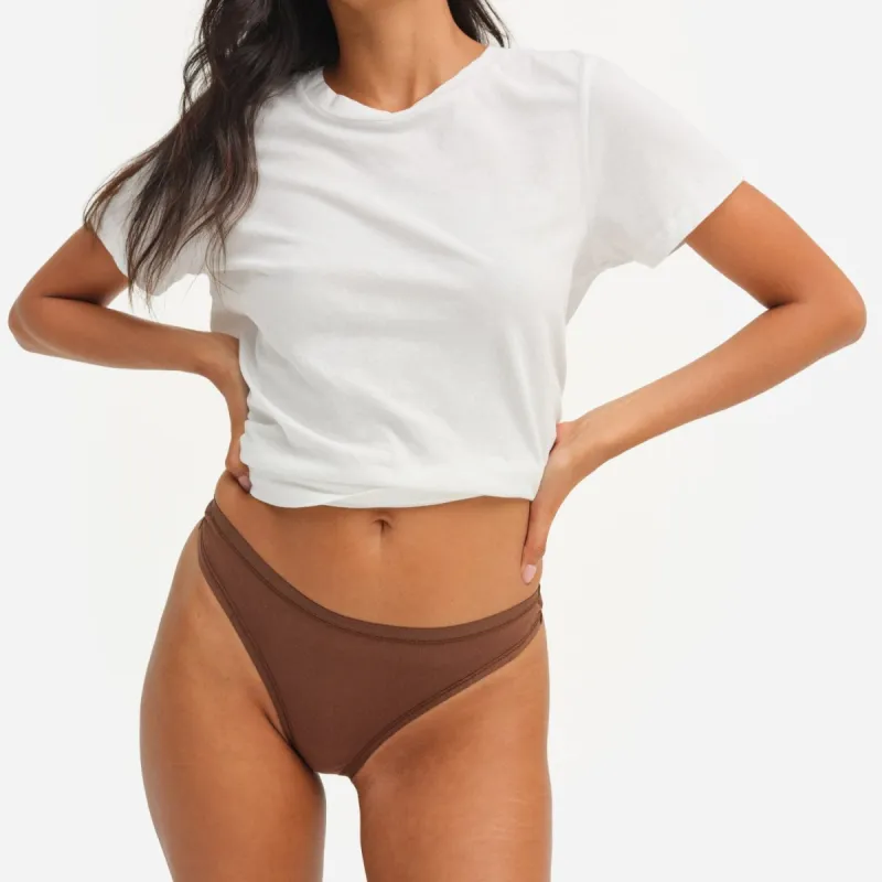 Organic Comfort Thong sold by MATE the Label