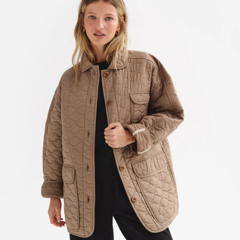 Organic Cotton Quilted Chore Jacket sold by MATE the Label