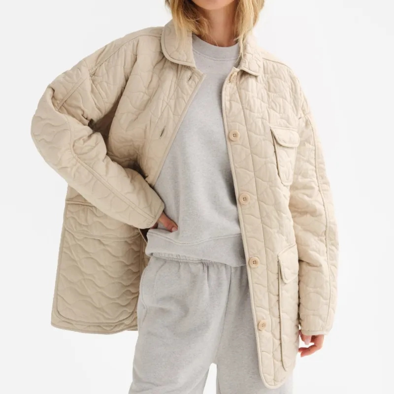 Organic Cotton Quilted Chore Jacket sold by MATE the Label