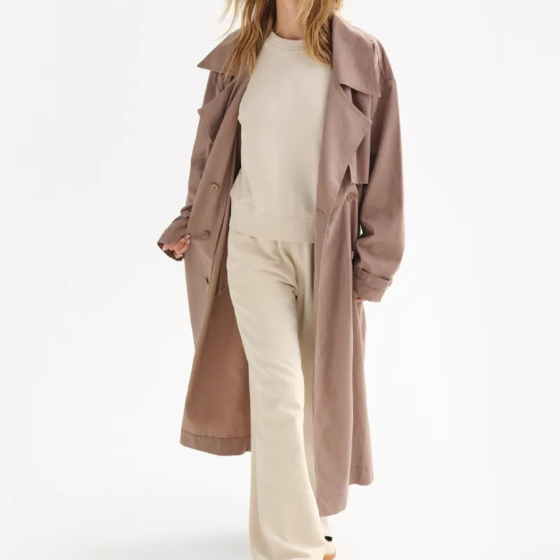 Tencel Twill Trench Coat sold by MATE the Label