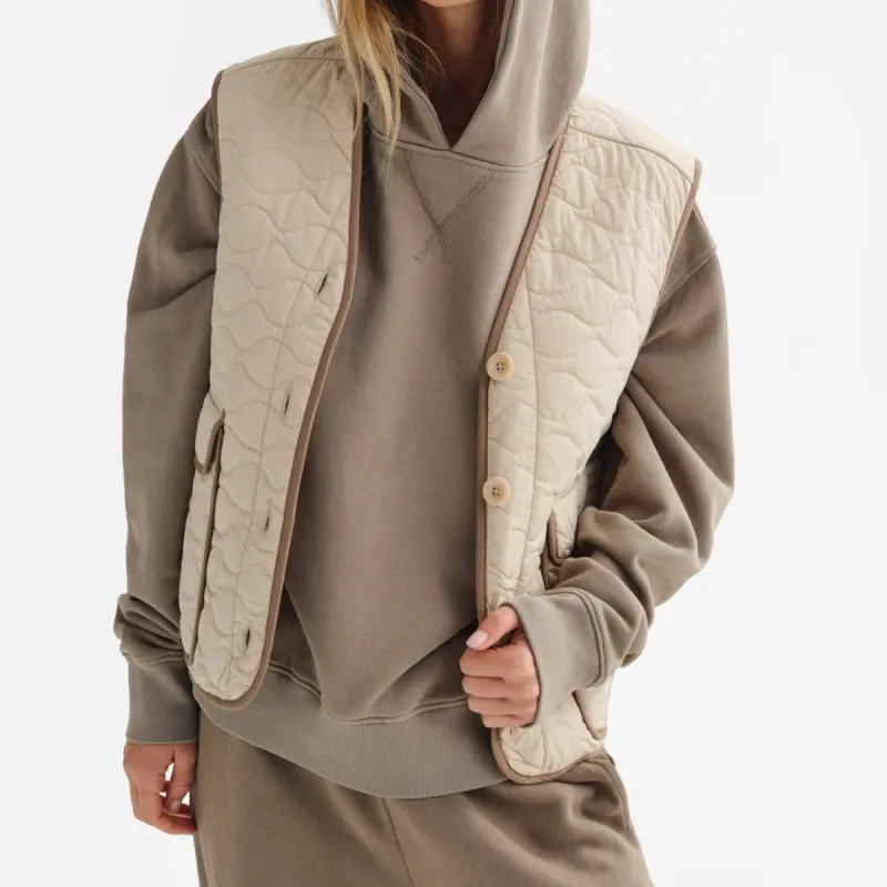 Organic Cotton Quilted Vest sold by MATE the Label