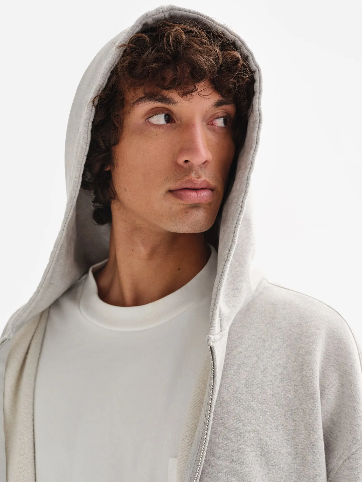 Men's Organic Fleece Zip Hoodie sold by MATE the Label product image thumbnail 3