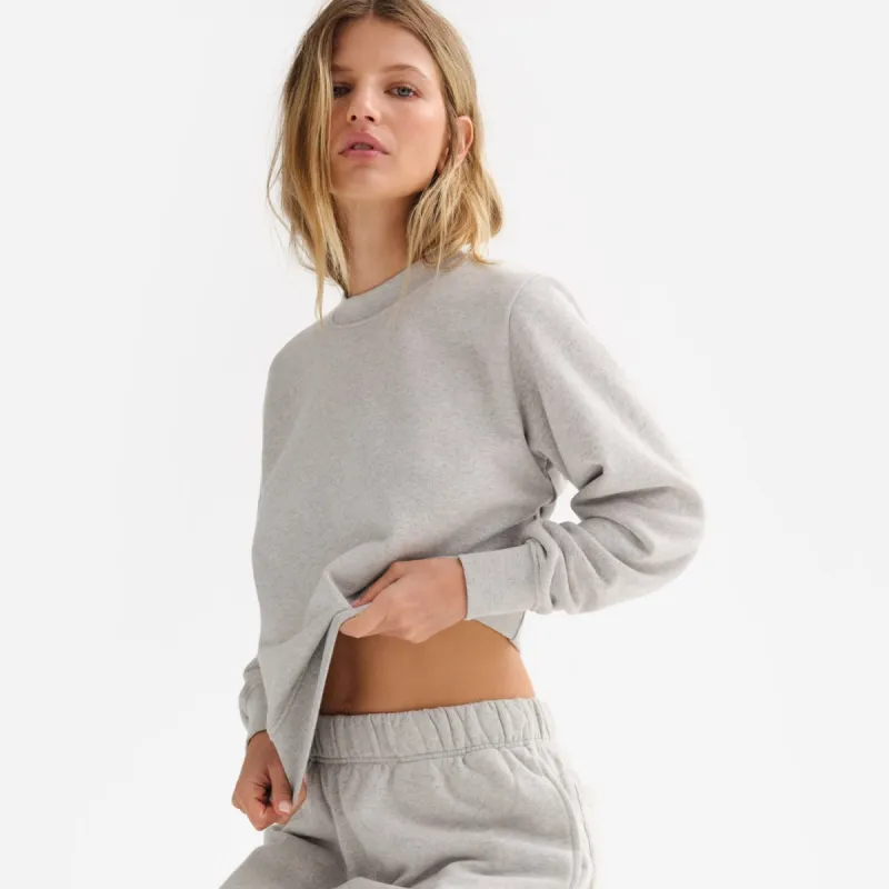 Organic Fleece Shrunken Crew Neck Sweatshirt sold by MATE the Label