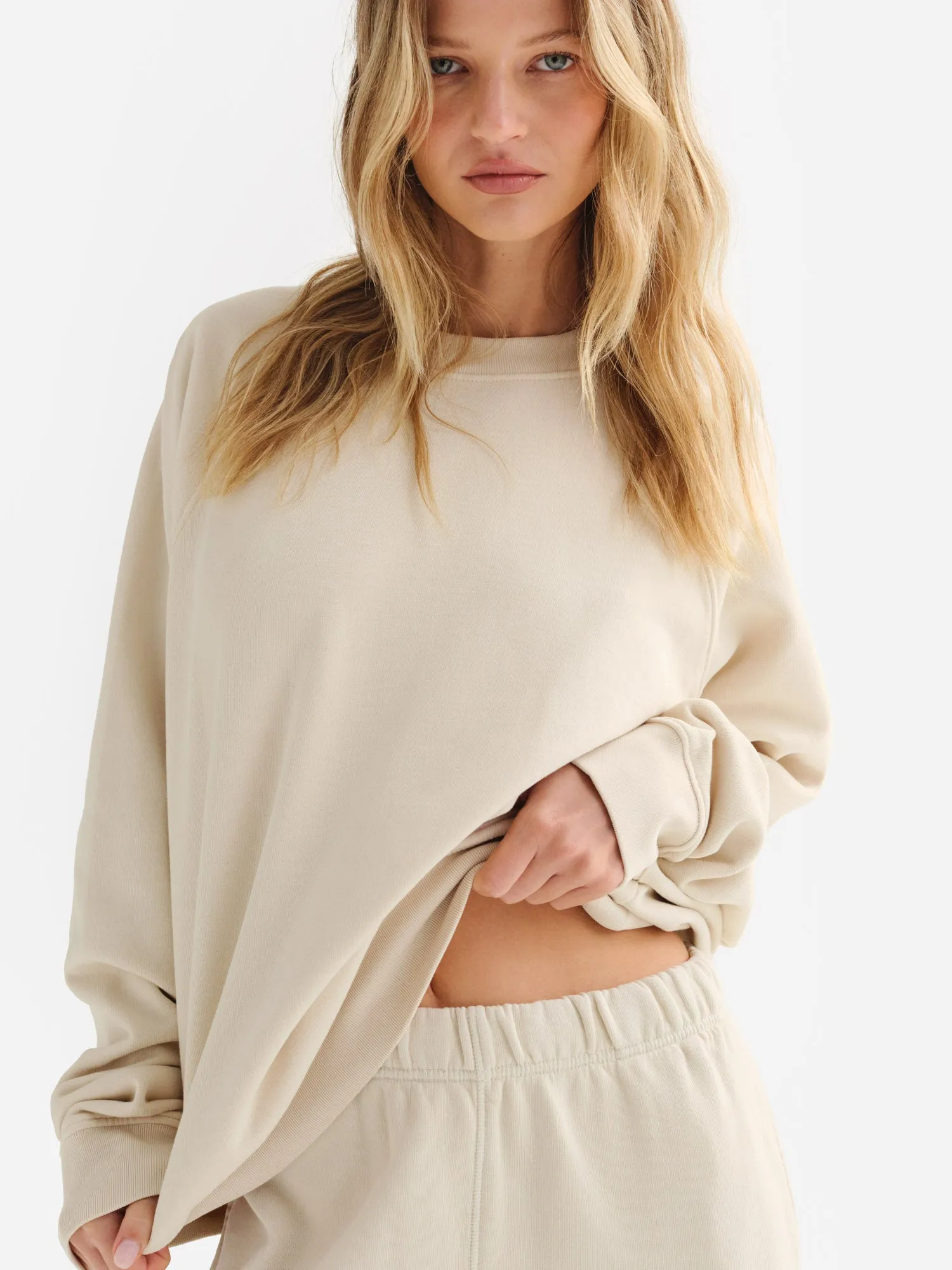 Organic Fleece Raglan Sweatshirt sold by MATE the Label product image thumbnail 2