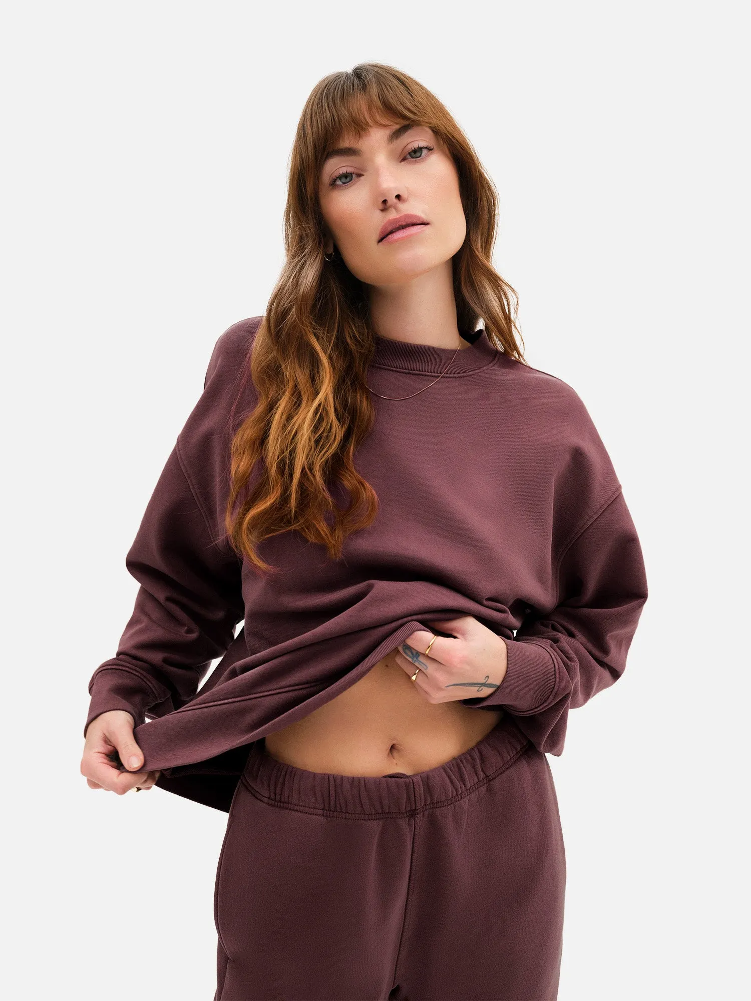 Organic Fleece Oversized Sweatshirt sold by MATE the Label product image thumbnail 4