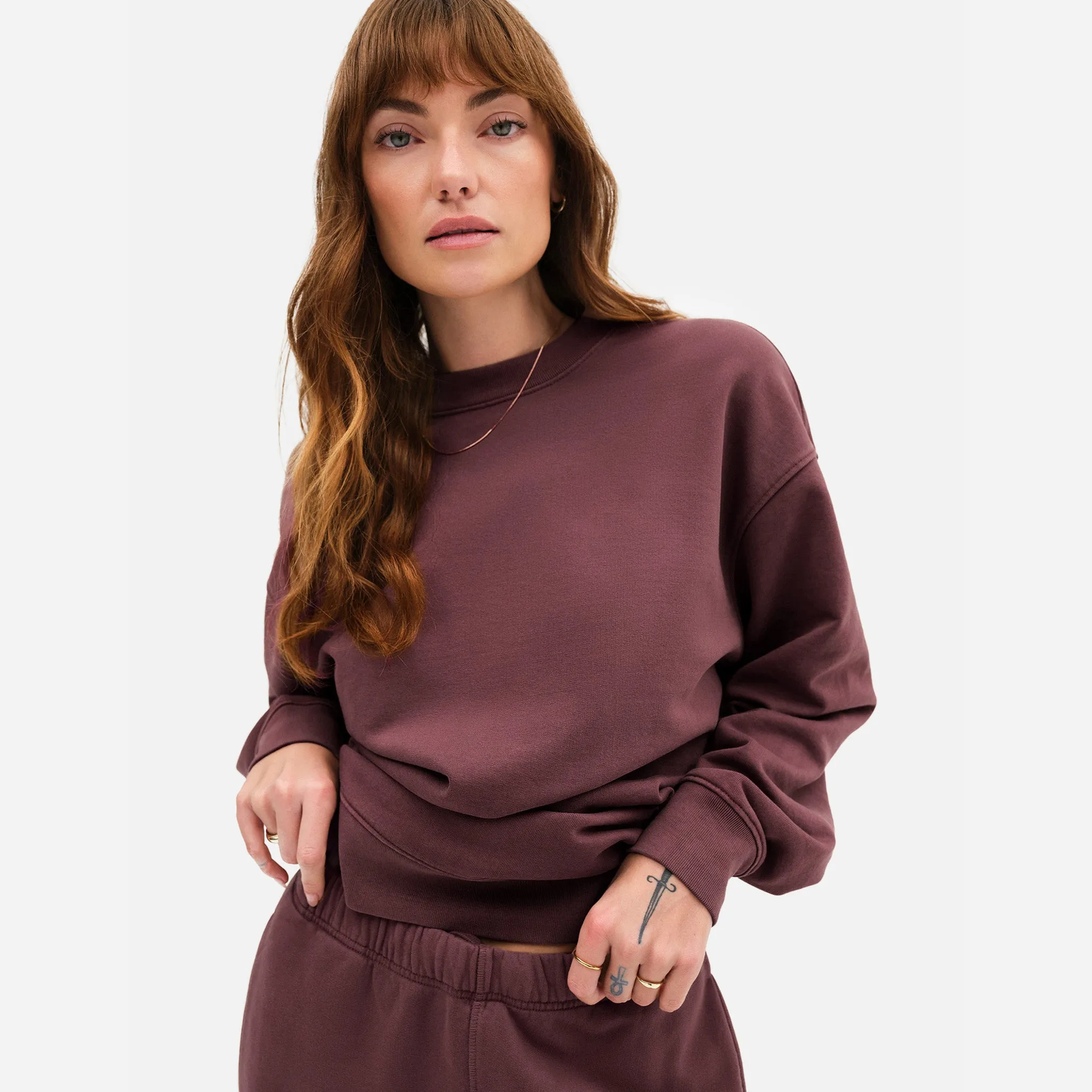 Organic Fleece Oversized Sweatshirt sold by MATE the Label product image thumbnail 2