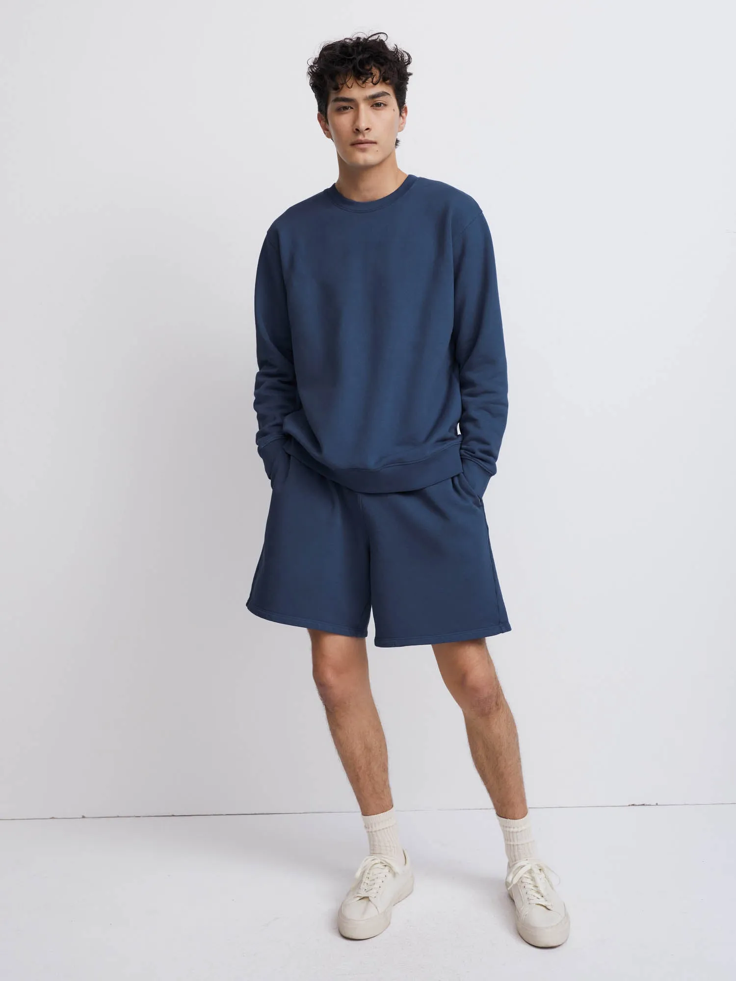 Men's Organic Fleece Crew Neck Sweatshirt sold by MATE the Label product image thumbnail 2