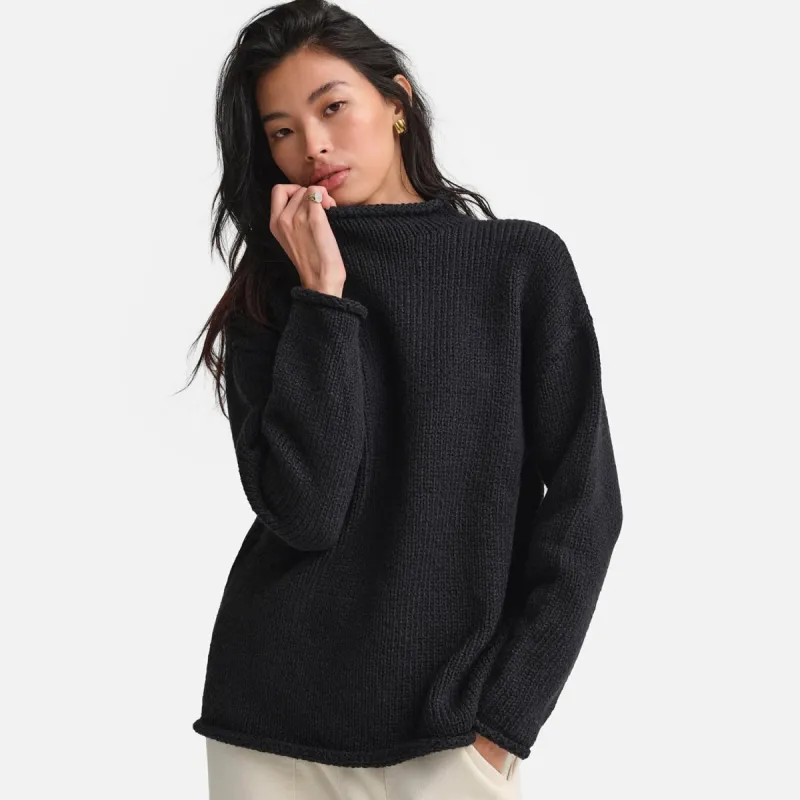 Organic Knit Funnel Neck Sweater sold by MATE the Label