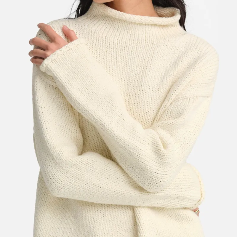 Organic Knit Funnel Neck Sweater sold by MATE the Label